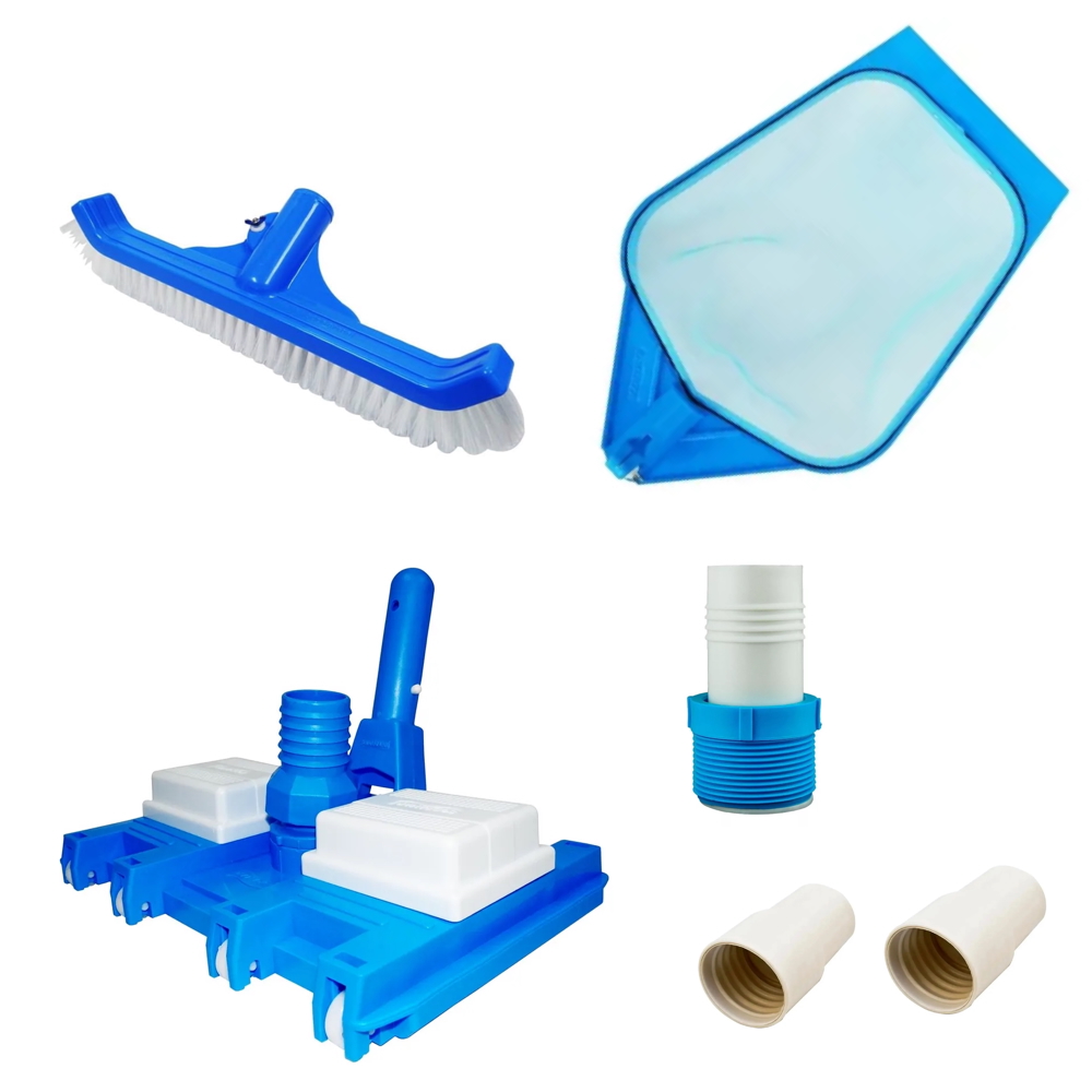 Kit Limpeza 8 Rodas Piscinas Fibra / Alvenaria Sodramar