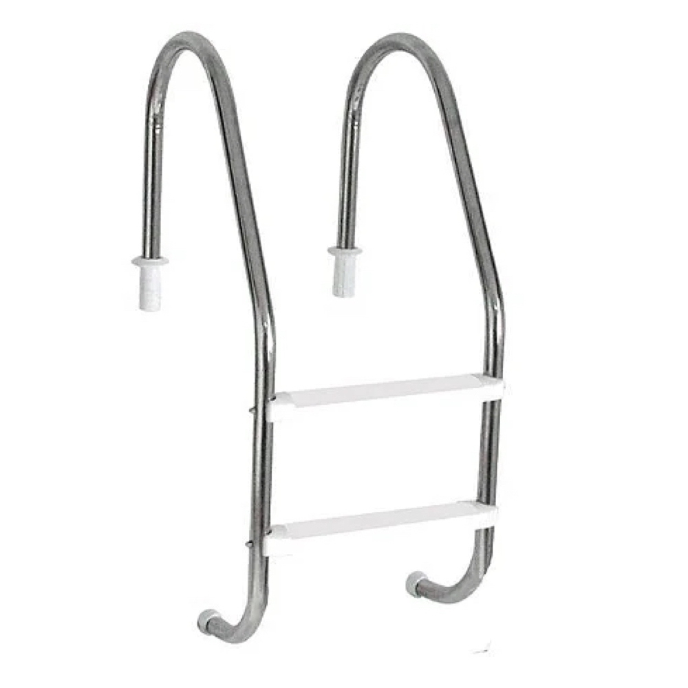 Escada Tradicional 1.1/2" 304 02 Degraus Inox 304 Sodramar