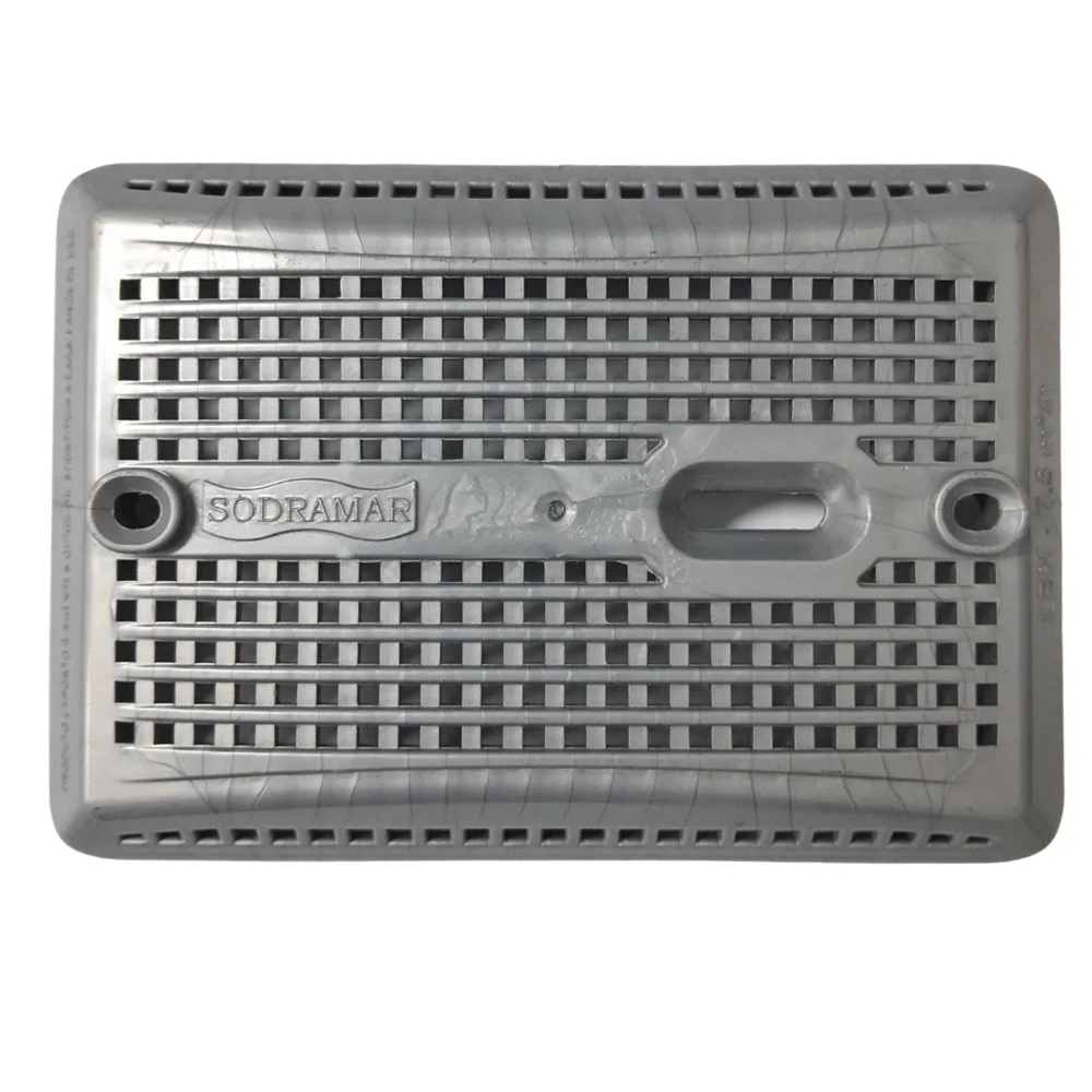 Tampa Lbm p/ Dispositivo de Aspiração ABS Prata Sodramar