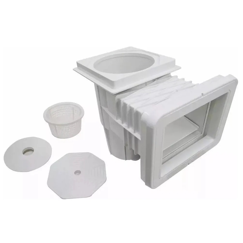 Skimmer Boca Pequena ABS Prata Vinil Alvenaria Sodramar - Imagem 2