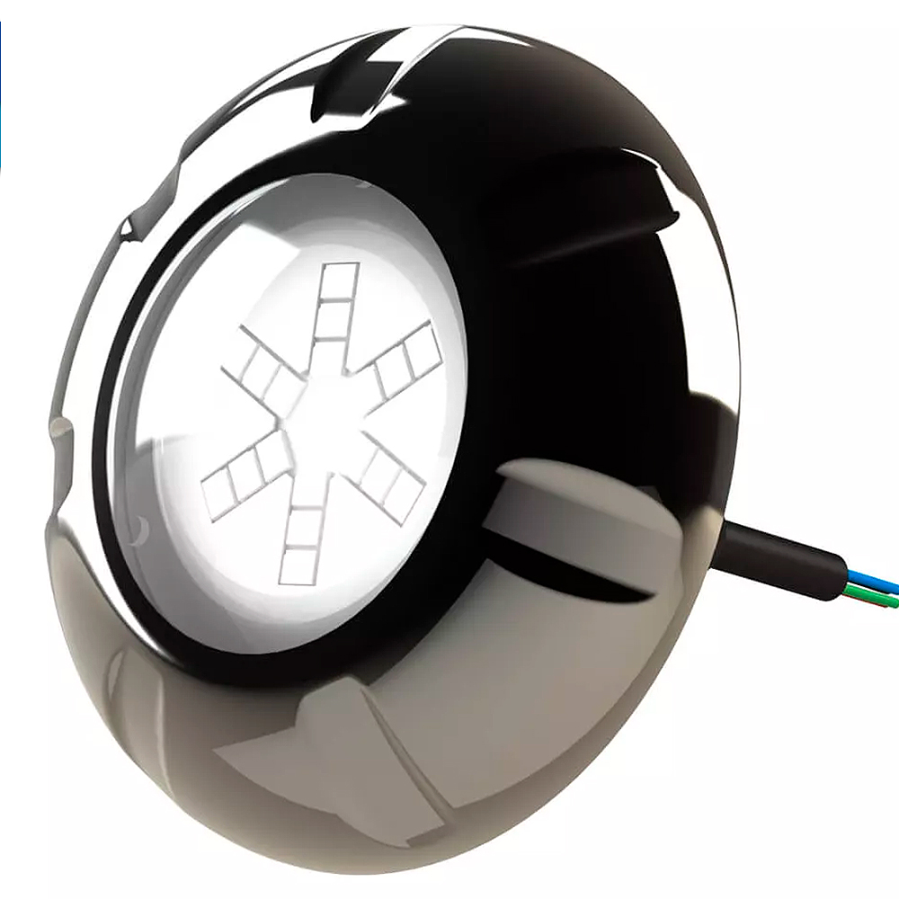 REFLETOR LED 9W RGB INOX CABO 2M 12Vcc LUXPOOL