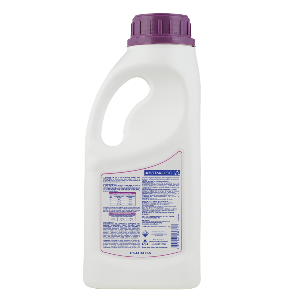 REDUTOR DE PH E ALCALINIDADE GRANULADO 1KG ASTRALPOOL - Imagem 2