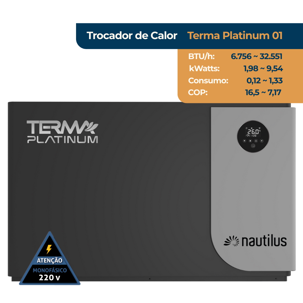 BOMBA DE CALOR TERMA PLATINUM 1 NAUTILUS 32.551 BTU 220V