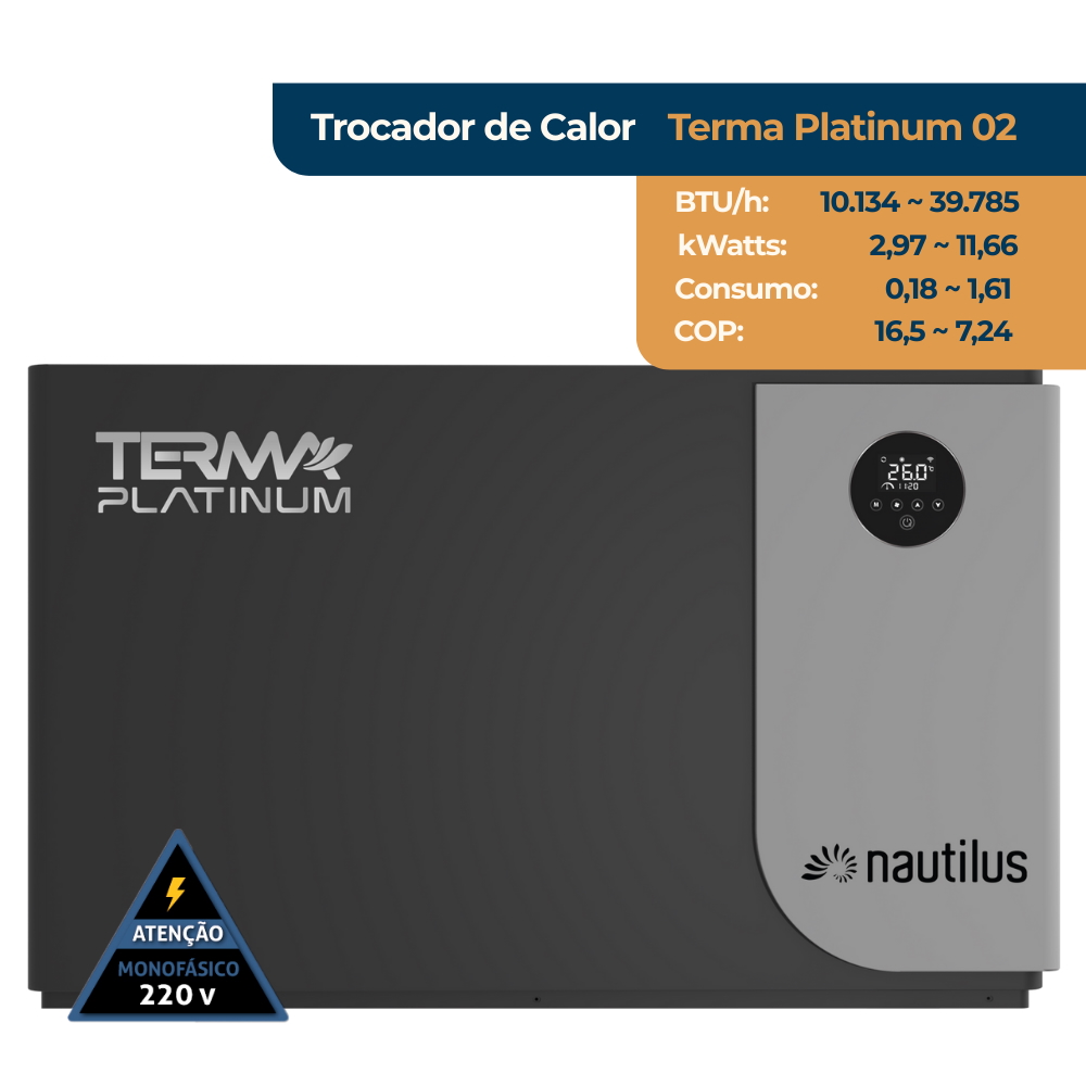 BOMBA DE CALOR TERMA PLATINUM 2 NAUTILUS 39.785 BTU 220V
