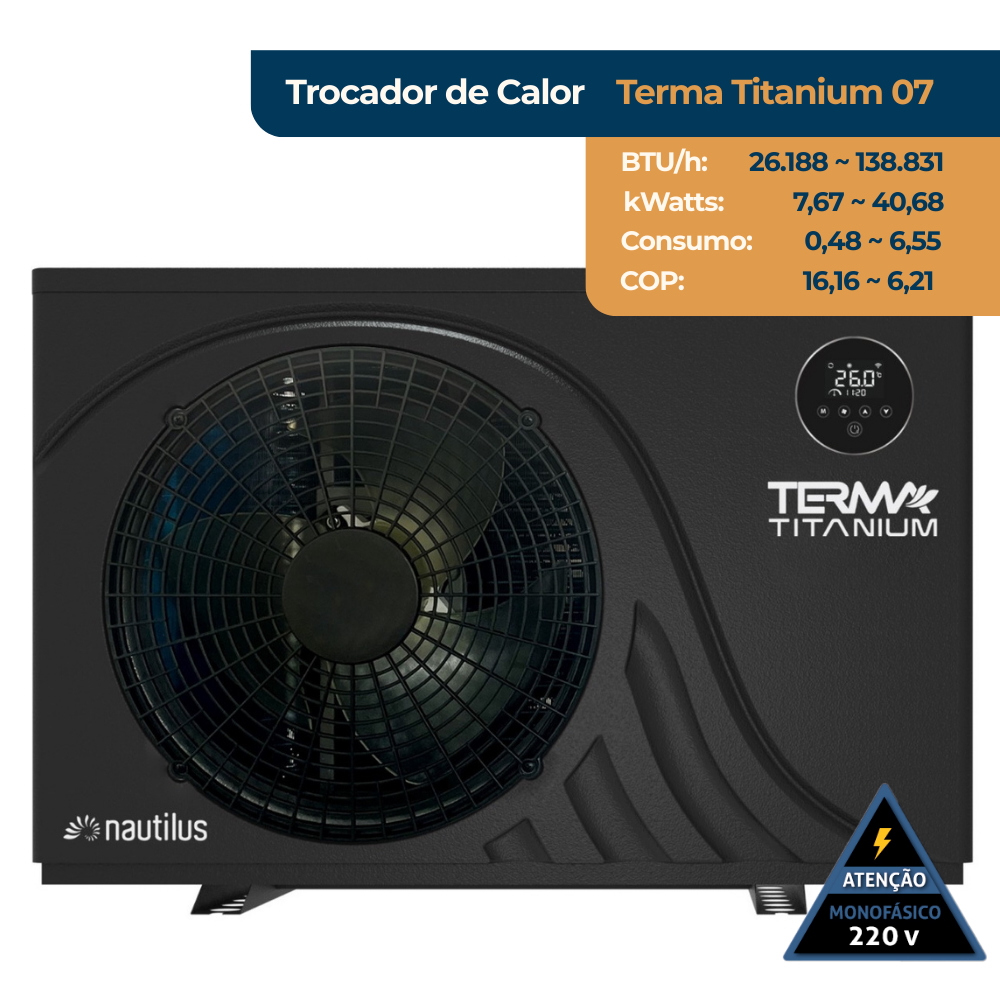 BOMBA DE CALOR TERMA TITANIUM 7 NAUTILUS 138.831 BTU 220V